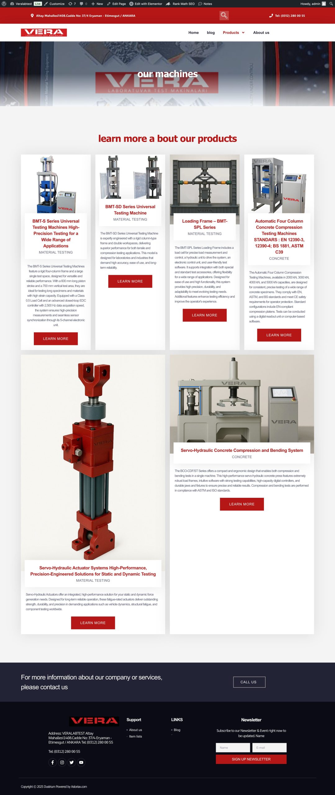 Designed website